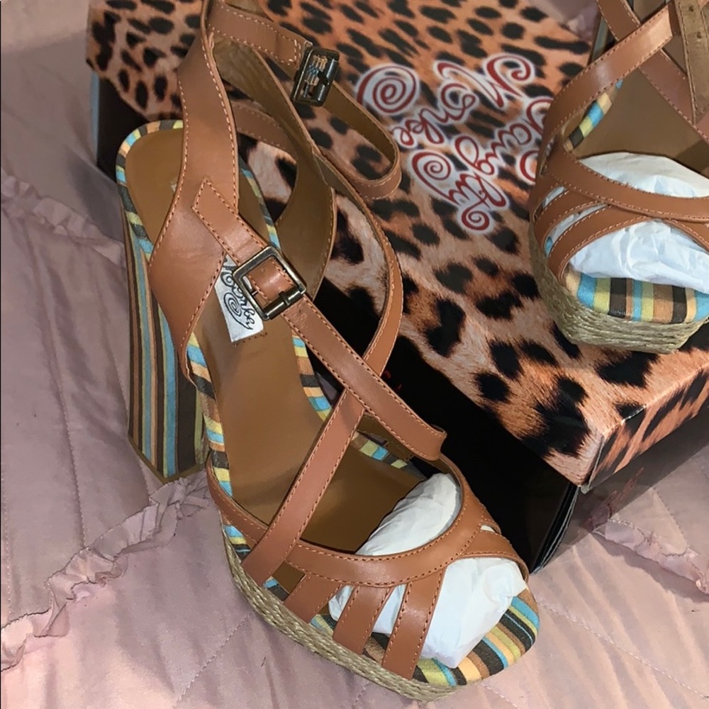 Multi Beach Colored High Heels - image 2